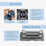 QIIRUN High Precision Fusion Splicer Fiber Optic with 4.3-inch Touch Screen, Fusion Splicing Kit Featuring 7s Splicing and 18s Heating for FTTH (6481B